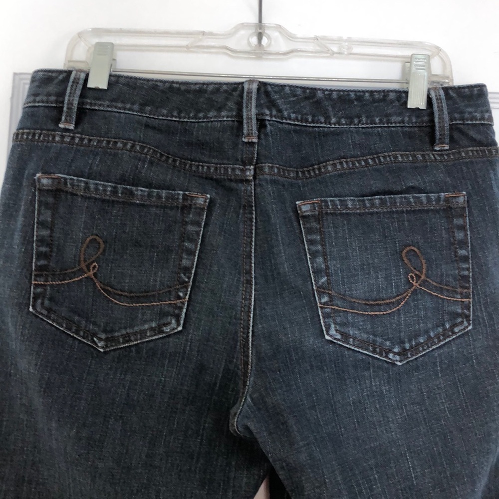 AT Loft Dark Jeans Original Boot Style Size 8 - Picture 3 of 5